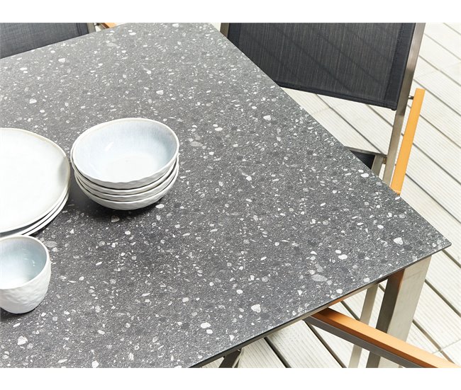 Beliani Conjunto de comedor COSOLETO/GROSSETO Blanco