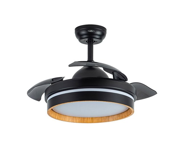 Ventilador De Techo Metal Serie Nalon Negro