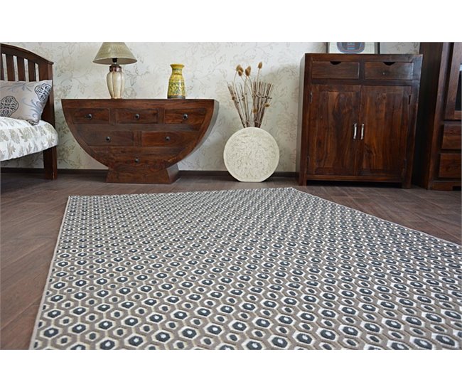 Alfombra LISBOA 27217/985 Trenzado 80x150 Gris