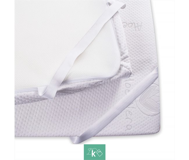 Topper Viscoelástico - Sobrecolchón Viscoelástico - Funda Aloe Vera 