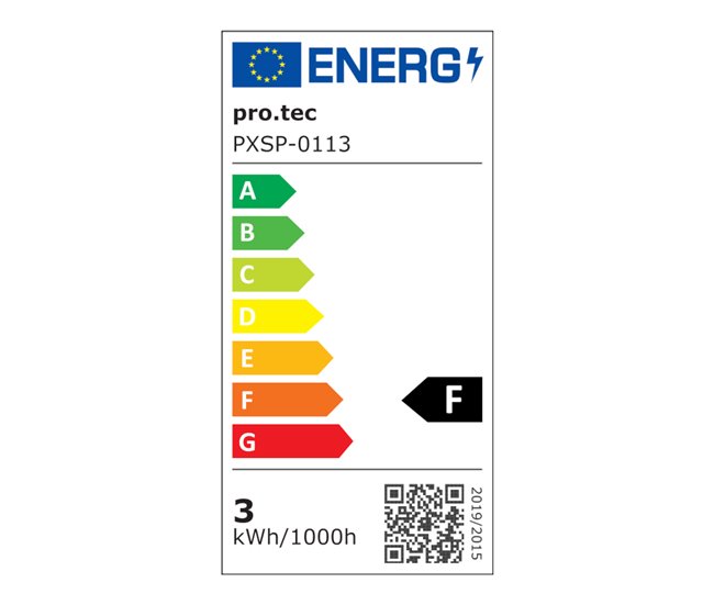 Espejo de pared con LED Pescara para baño IP65 con antivaho lupa 50x4 Negro
