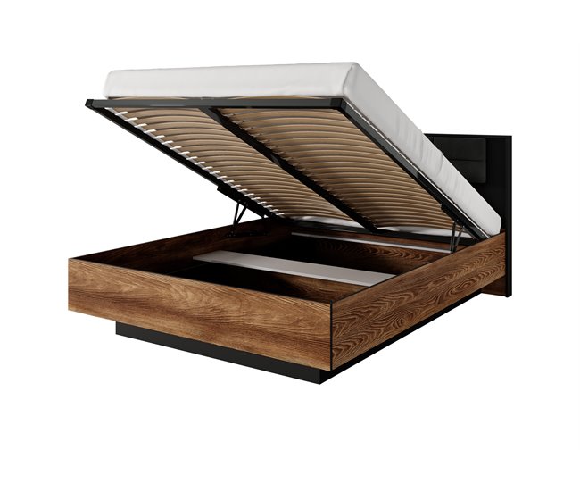 ESTRUCTURA DE CAMA MILTON Marron