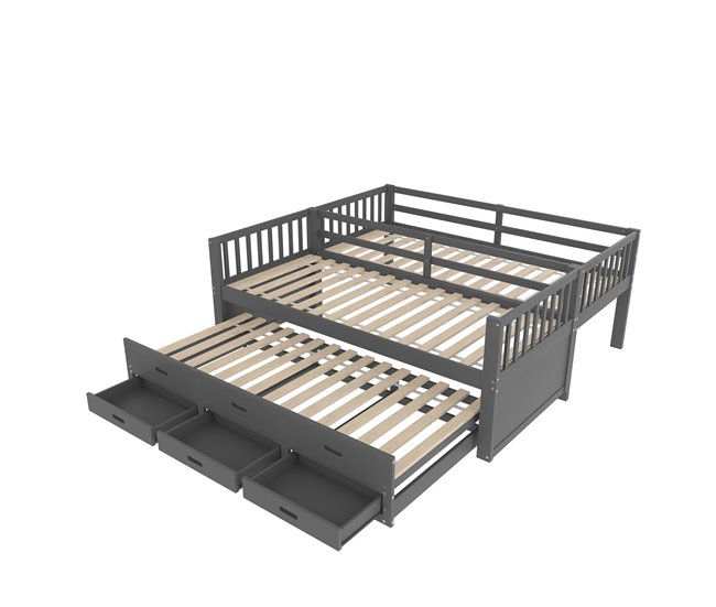 Cama litera 95x244 Gris