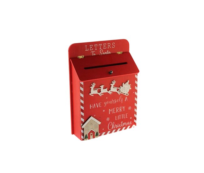Buzón decorativo Navideño Rojo