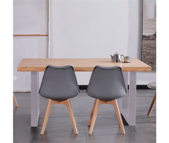 Mesa de comedor Loft 160 160x160 Blanco