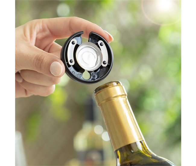 Sacacorchos Eléctrico para Botellas de Vino Negro