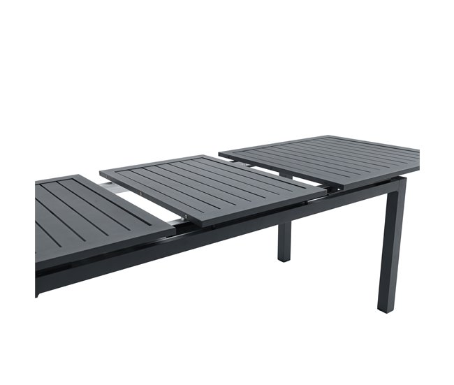 Mesa extensible de jardín ORION gris oscuro Gris Oscuro