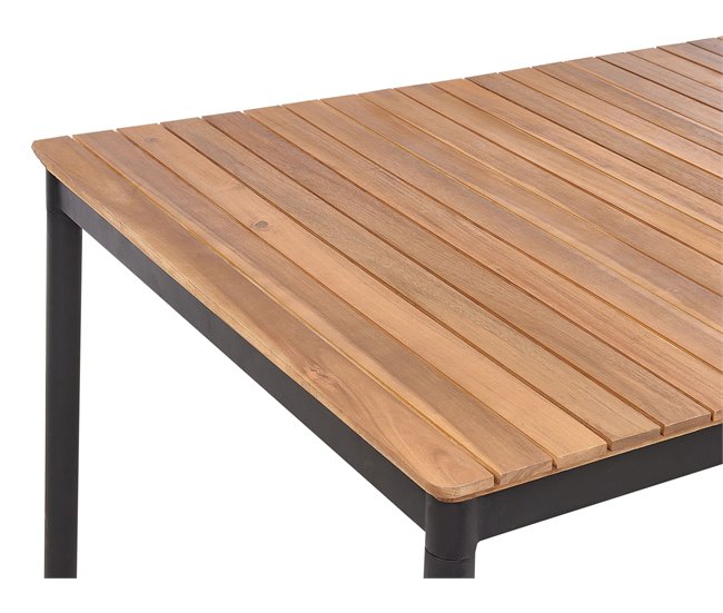 Beliani Conjunto de comedor VALLESE Madera Clara