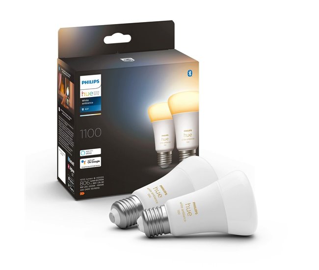 Bombilla Inteligente Pack de 2 E27 Blanco