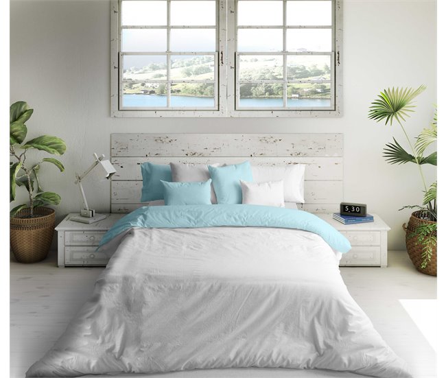 FUNDA NORDICA BICOLOR REVERSIBLE 