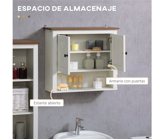 Conjunto de Baño Melamina de Madera kleankin Multicolor