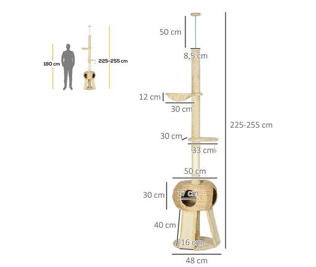 Árbol para Gatos Crudo