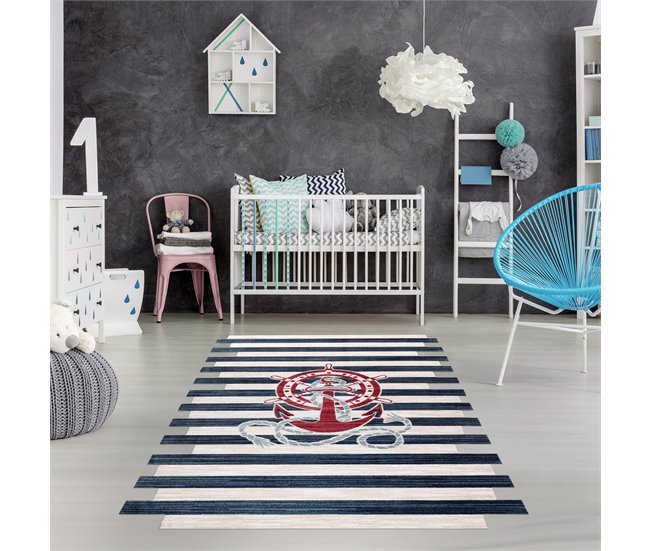 Alfombra infl TOYS 75324 Ancla para niños moderno forma Azul Marino