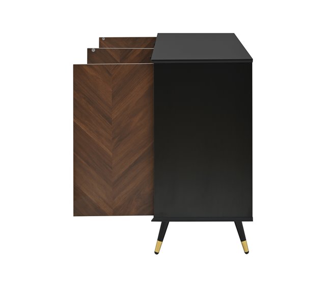 Aparadores Negro/ Madera
