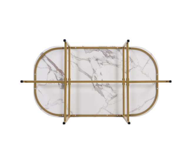 Conjunto de mesas y sillas de comedor 140x80 Blanco/ Gris