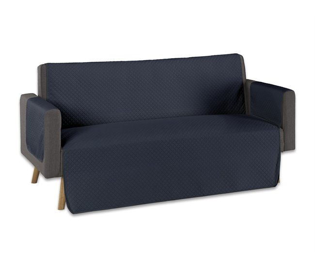 Funda Protectora de Sofá Acolchada Gris Oscuro