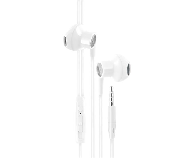 Auriculares con Cable y microfono Mooov Blanco