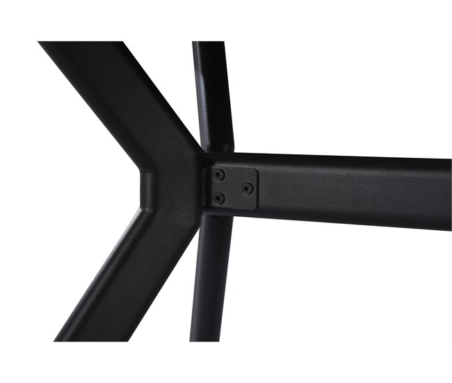 Mesa extensible color blanco OLIVIA Blanco/ Negro