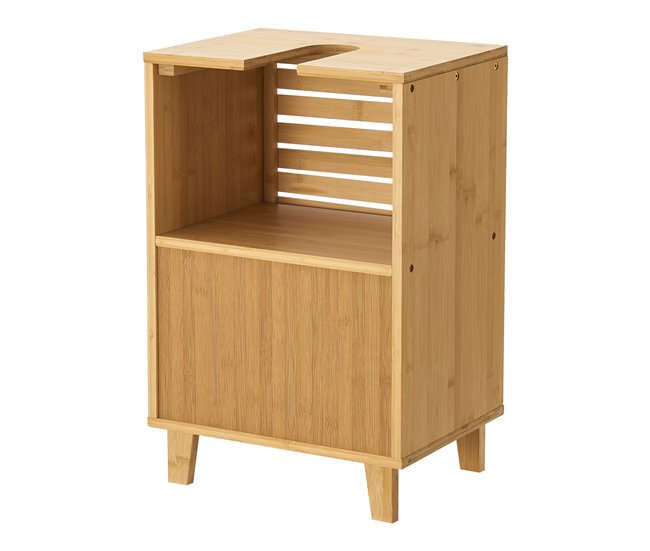Mueble para debajo del lavabo Iveland con puerta 2 compartimentos Natural