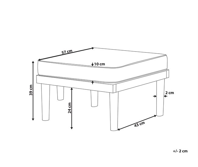 Beliani Silla de jardín BARATTI Beige