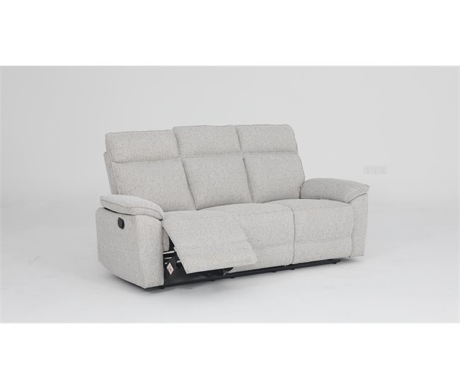Sofá ALOISE 3 plazas relax manual Beige