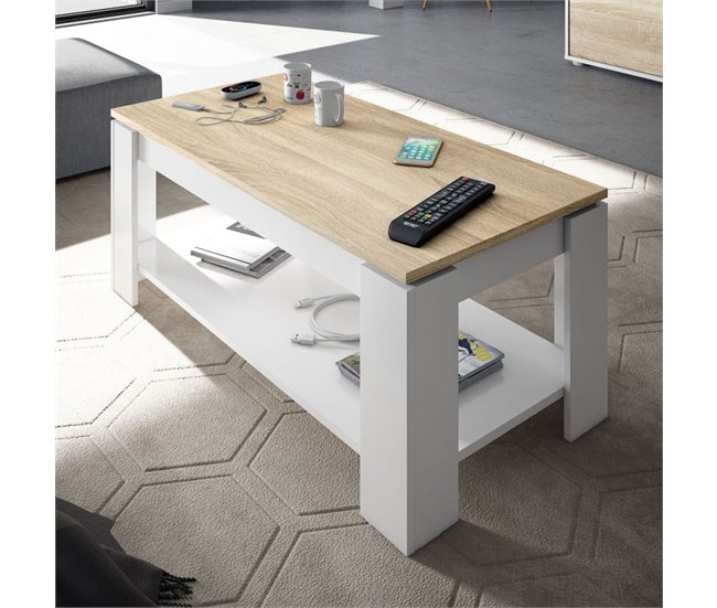 Mesa de centro elevable Ambit 100x60 Roble