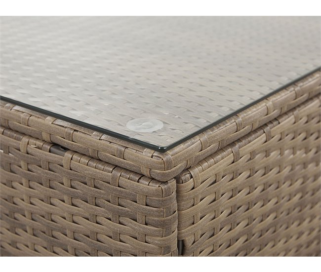 Beliani Conjunto longue BELVEDERE Blanco