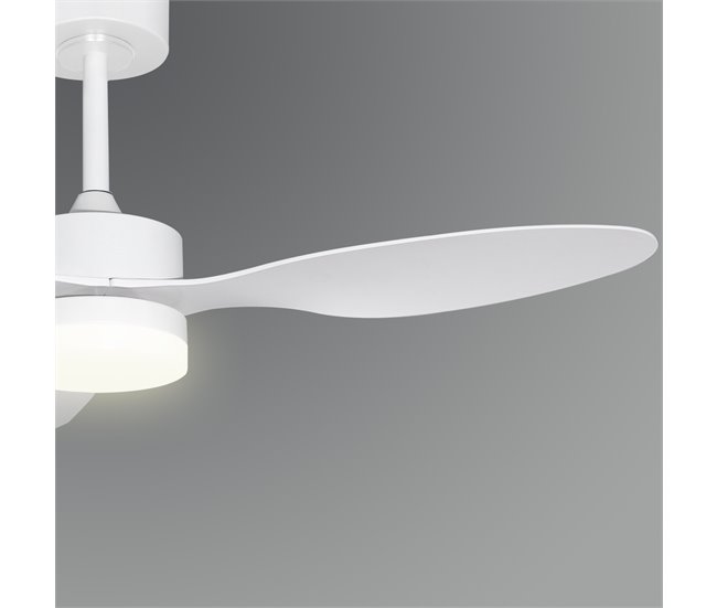 Ventilador de techo VALCANO con aspas y luz led blanco Blanco