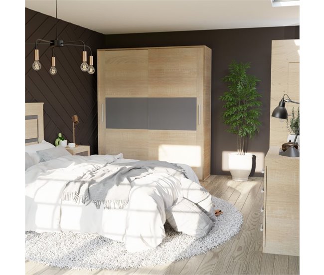 Dormitorio Kira 4C Plus 180x55 Marron