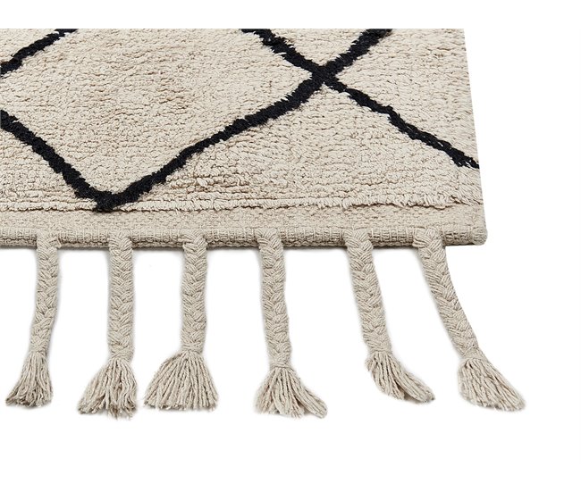 Beliani Alfombra de pelo corto ERLER 160x230 Beige