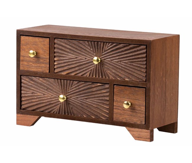 Joyero Madera Adda Home Marron