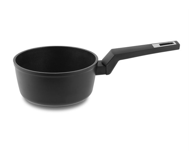 Set de 3 ollas de aluminio BLACK diámetro 28, 24 y 20cm marca FAR Negro