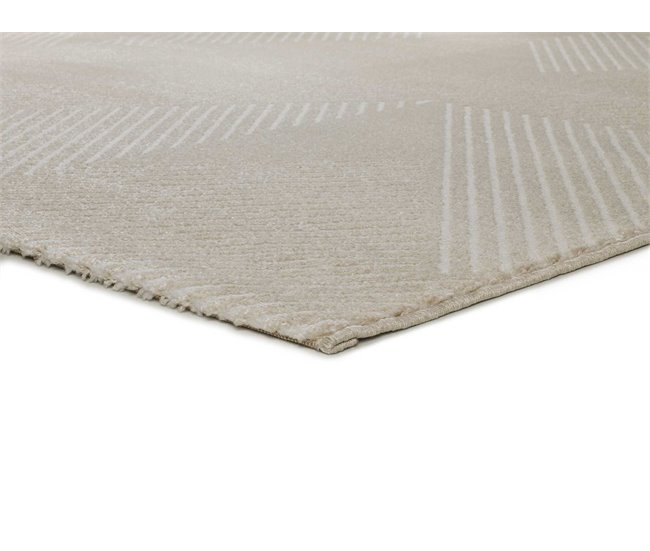 Alfombra geométrica con relieve HL-GEOMETRIC - ATTICGO 160x230 Crema