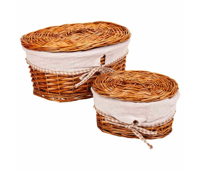 Cajas de almacenamiento Marron