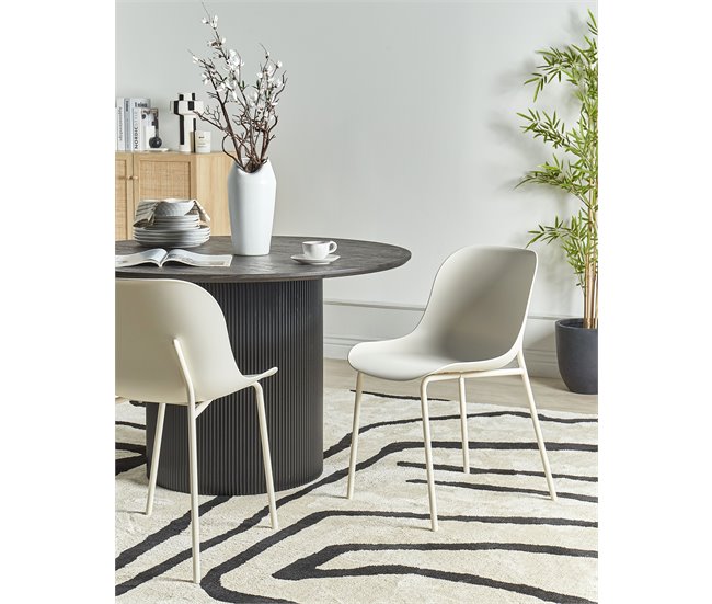 Beliani Silla de comedor BELOIT Beige