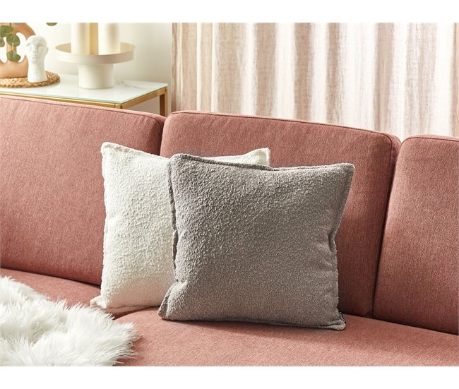 Beliani Cojín decorativo SENECIA 45x45 Beige
