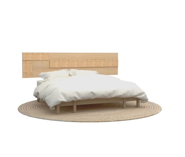 Cabecero Ataneq Tex Leds Marron