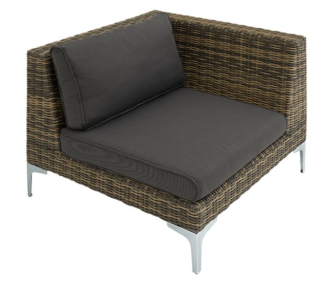Pieza modular para conjunto de ratán Antracita