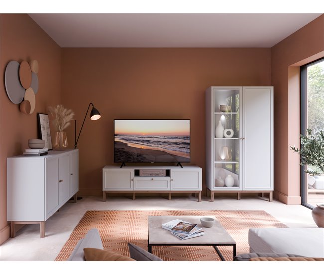 Mueble tv 159,6cm gris claro LISZT Gris Claro