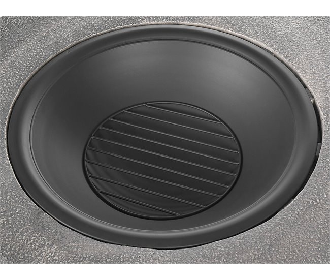 Beliani Fogón de madera TAMBORA Gris Claro