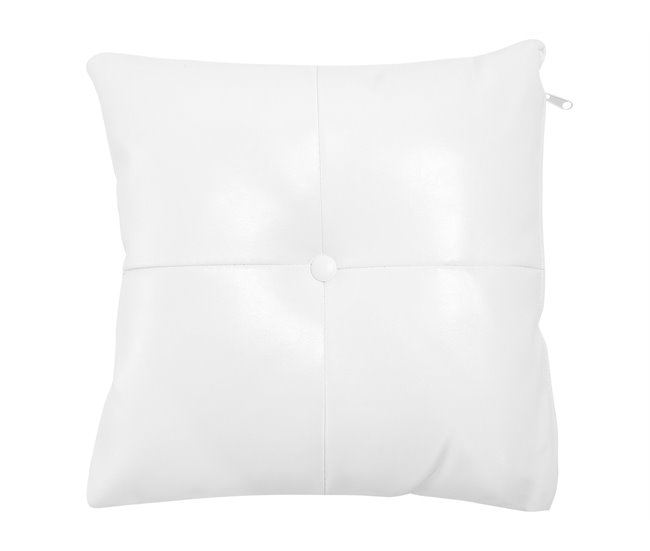 Beliani Chaise longue izquierdo Piel sintética LATTES Blanco