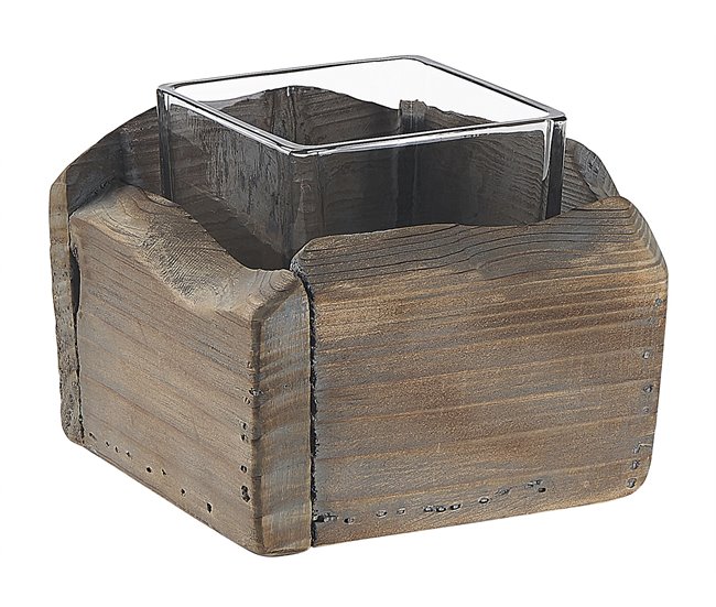 Beliani Candelero PLATEROS Marron