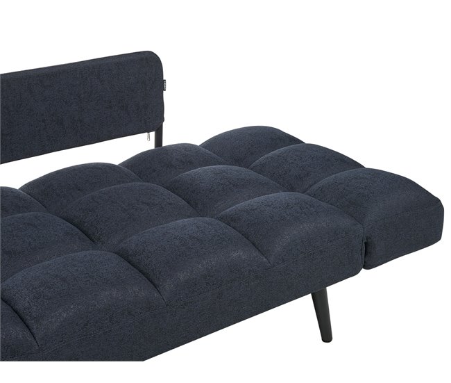 Beliani Sofá de 2 plazas Poliéster BREKKE Azul