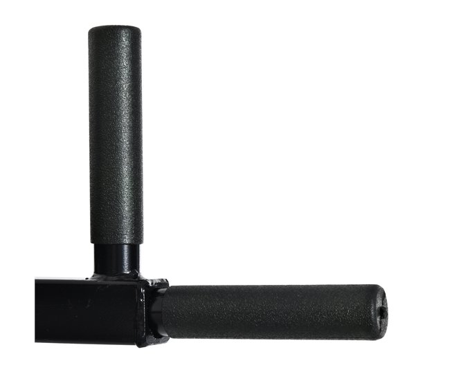 Barra de Dominada Acero, PVC, Espuma HOMCOM Negro