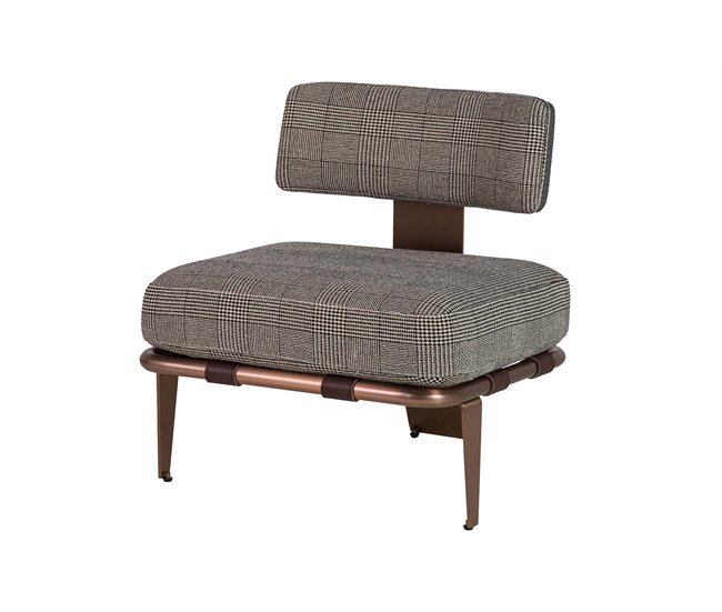 Butaca Cuero Adda Home Marron