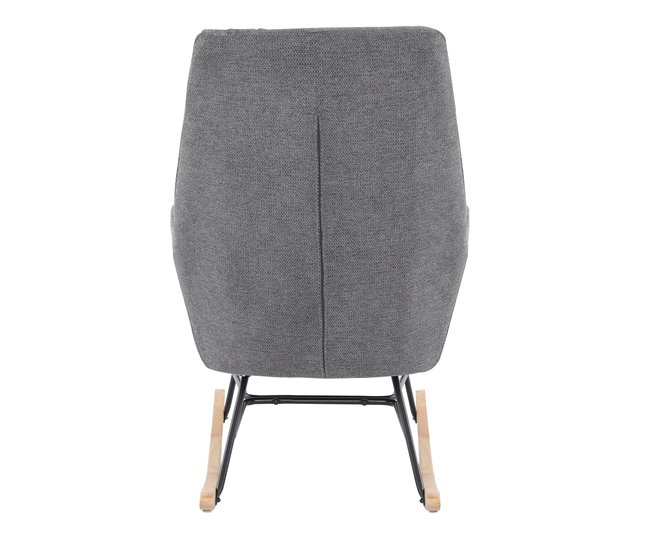 Sillón decorativo balancín PETER Gris