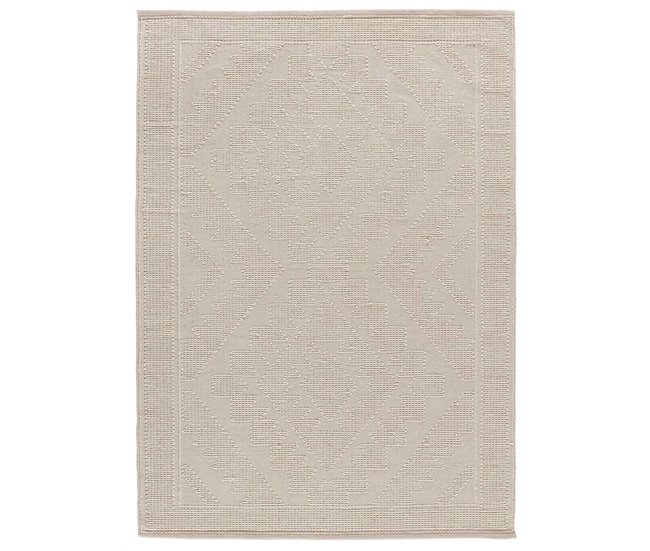 Alfombra de estilo étnico con relieve PAMUK - ATTICGO 160x230 Crema
