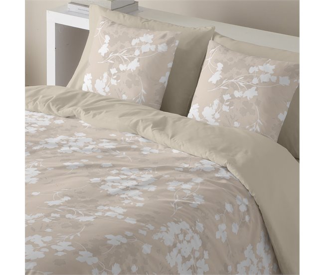 Funda Nórdica Estampada de Algodón Extrasuave LIGHT LEAVES 