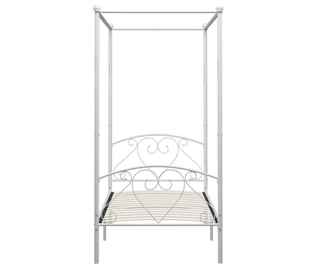 Estructura de cama con dosel metal 