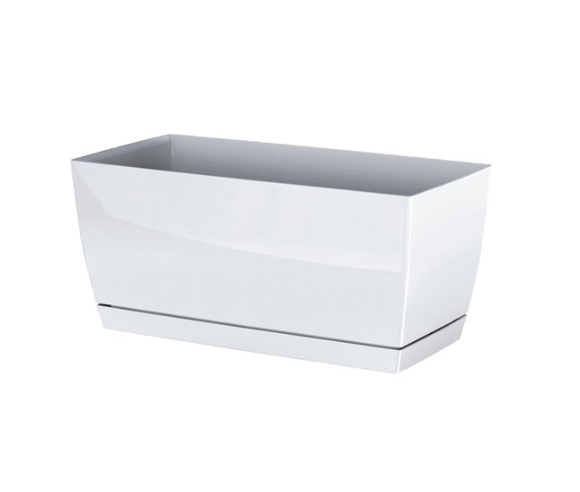2x Jardinera de plastico Coubi Case P Blanco